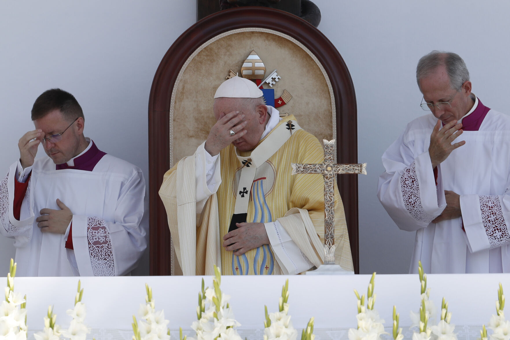 APTOPIX Pope Hungary